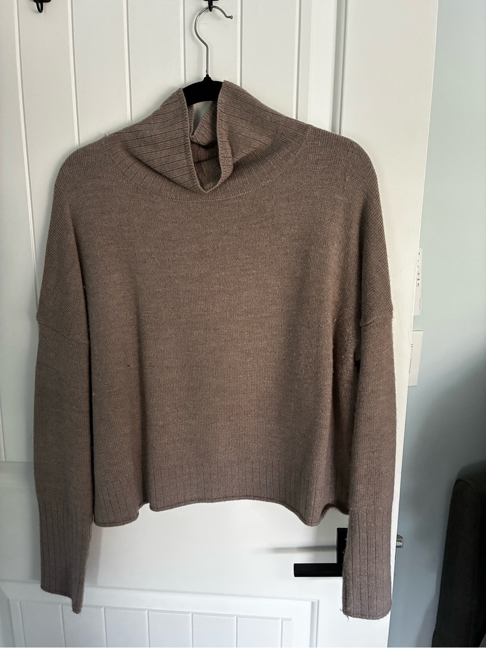Rachel Zoe Taupe Cowl Neck Sweater